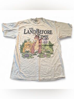 The Land Before Time Universal Studios Graphic Dinosaur Cotton T-Shirt Top Tee